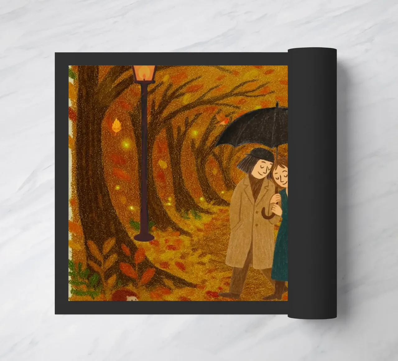 Un romanzo d'autunno zerbino da Taika Tori Art
