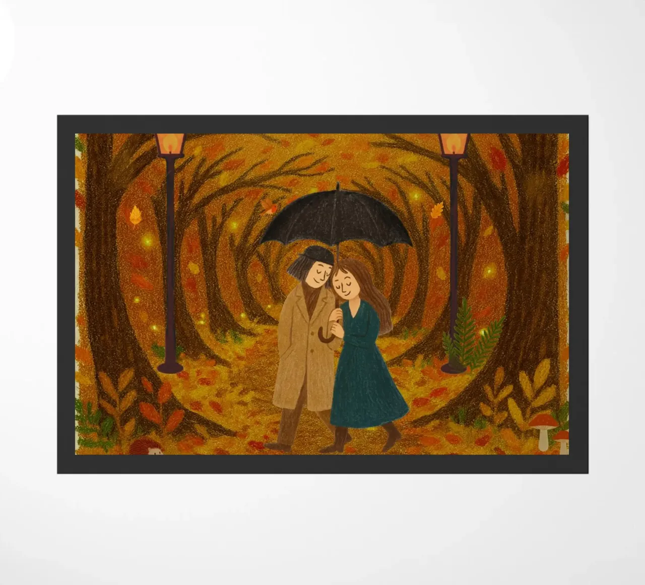Un romanzo d'autunno zerbino da Taika Tori Art