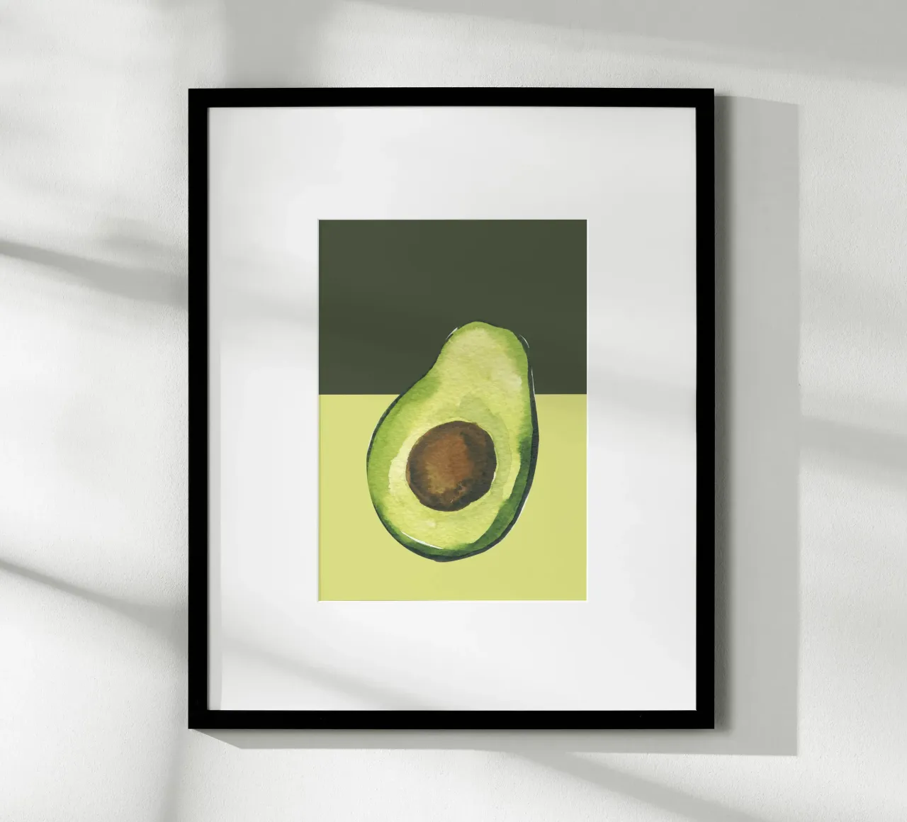 Avocado poster con telaio in alluminio da PinkCandyWalls