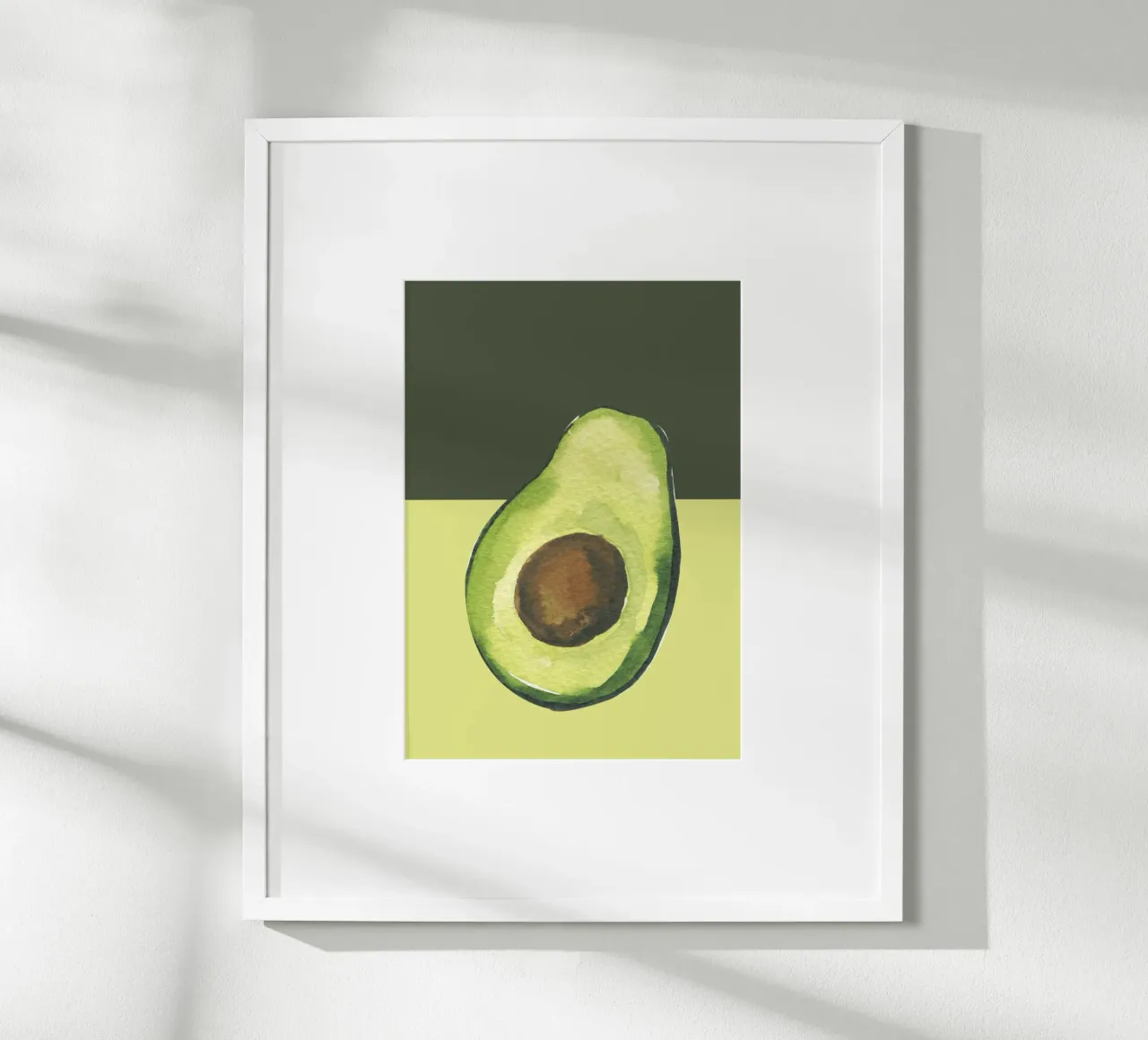 Avocado poster con telaio in alluminio da PinkCandyWalls