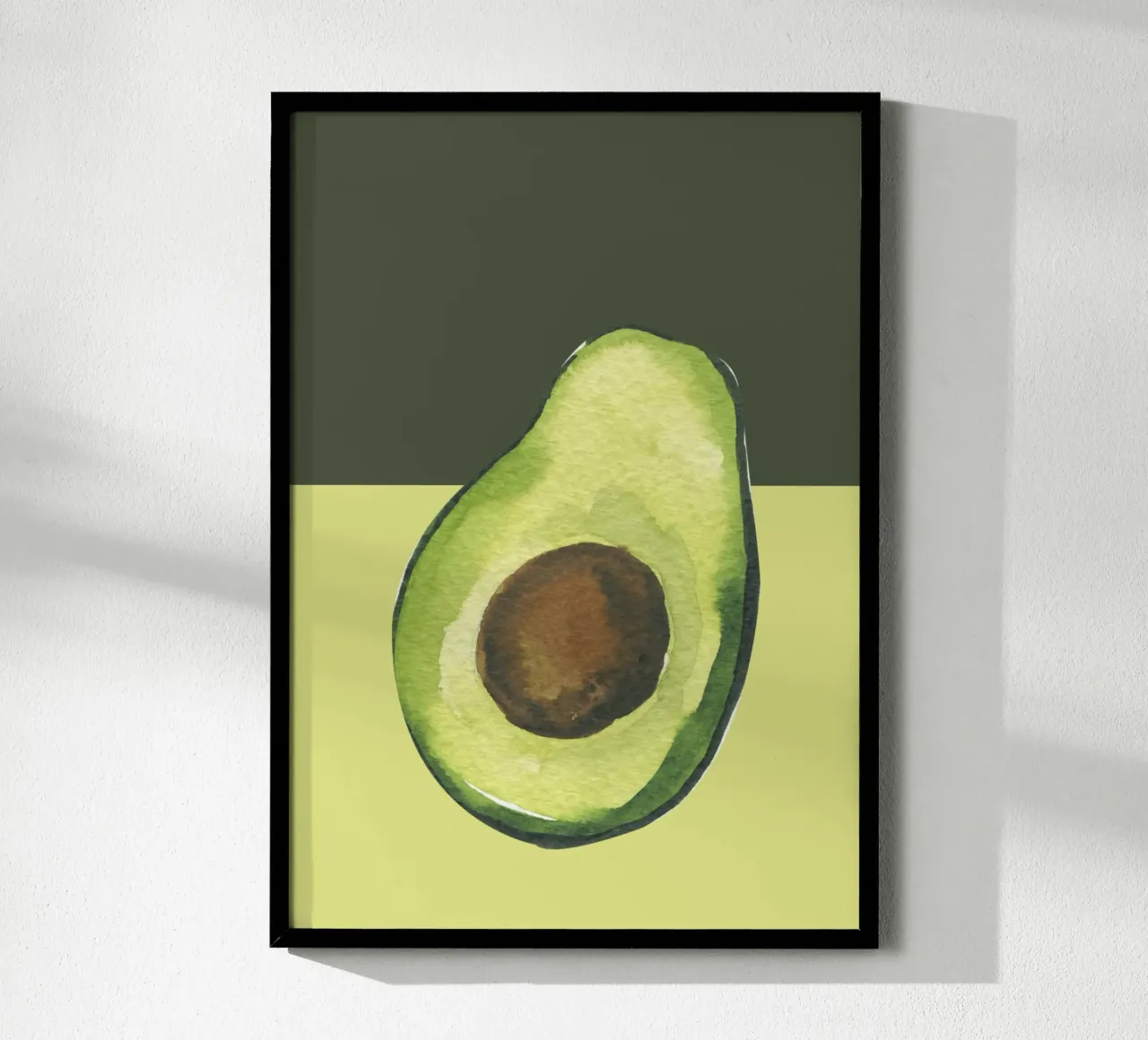 Avocado poster con telaio in alluminio da PinkCandyWalls