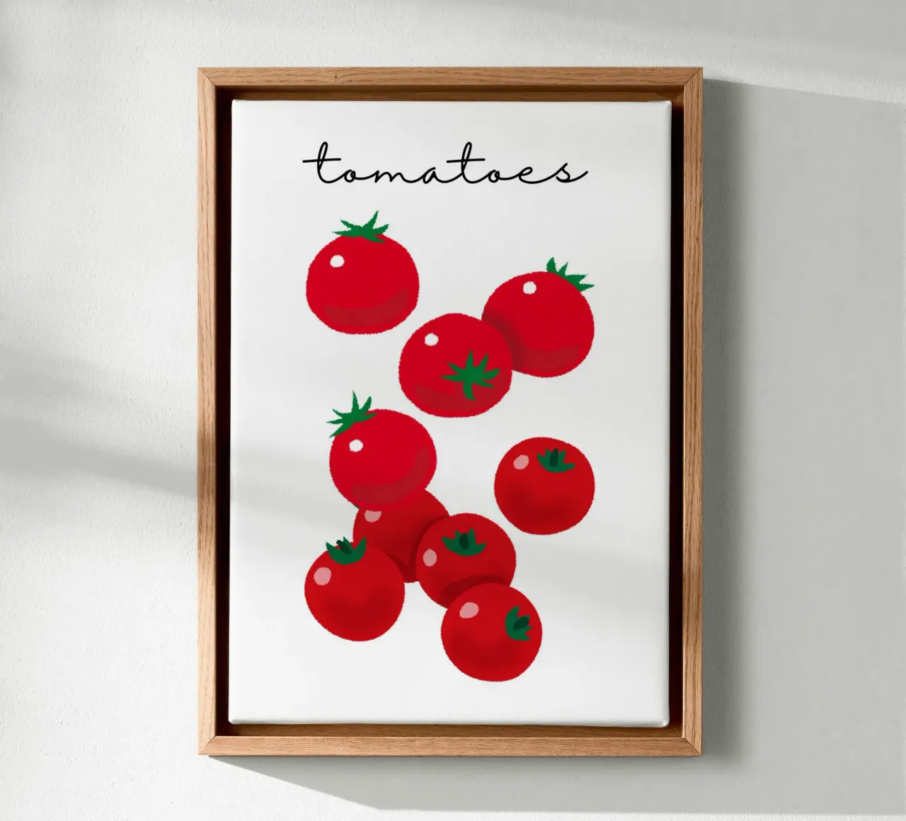 Tomatoes canvas with Floater frame by PinkCandyWalls
