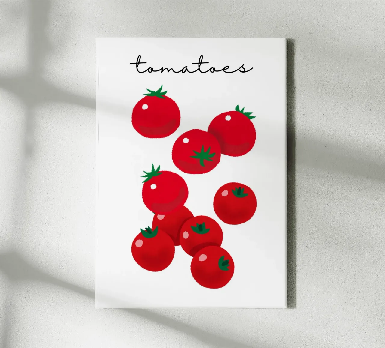 Tomatoes canvas with Floater frame by PinkCandyWalls