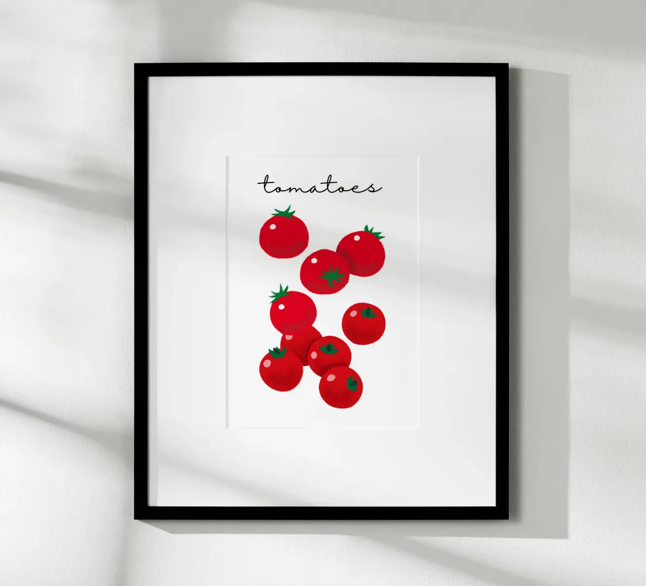 Tomatoes poster con telaio in alluminio da PinkCandyWalls