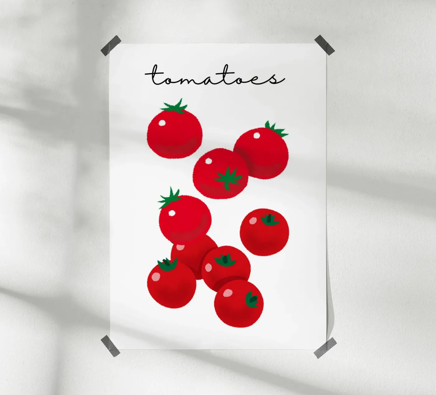 Tomatoes poster van PinkCandyWalls