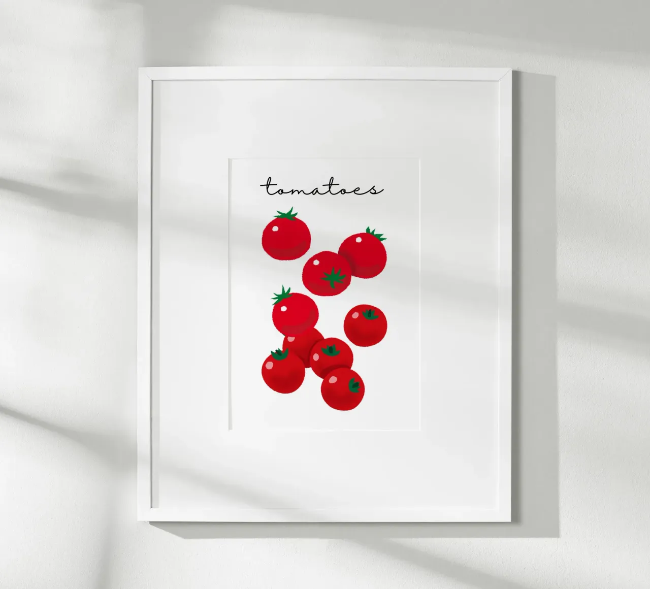 Tomatoes poster con telaio in alluminio da PinkCandyWalls