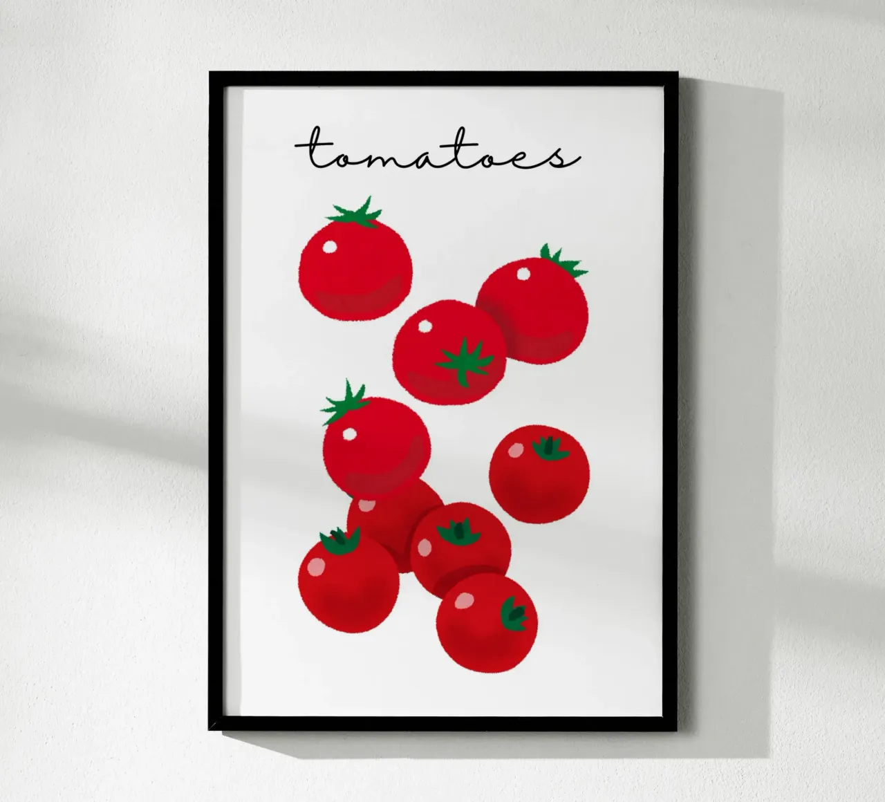 Tomatoes poster con telaio in alluminio da PinkCandyWalls