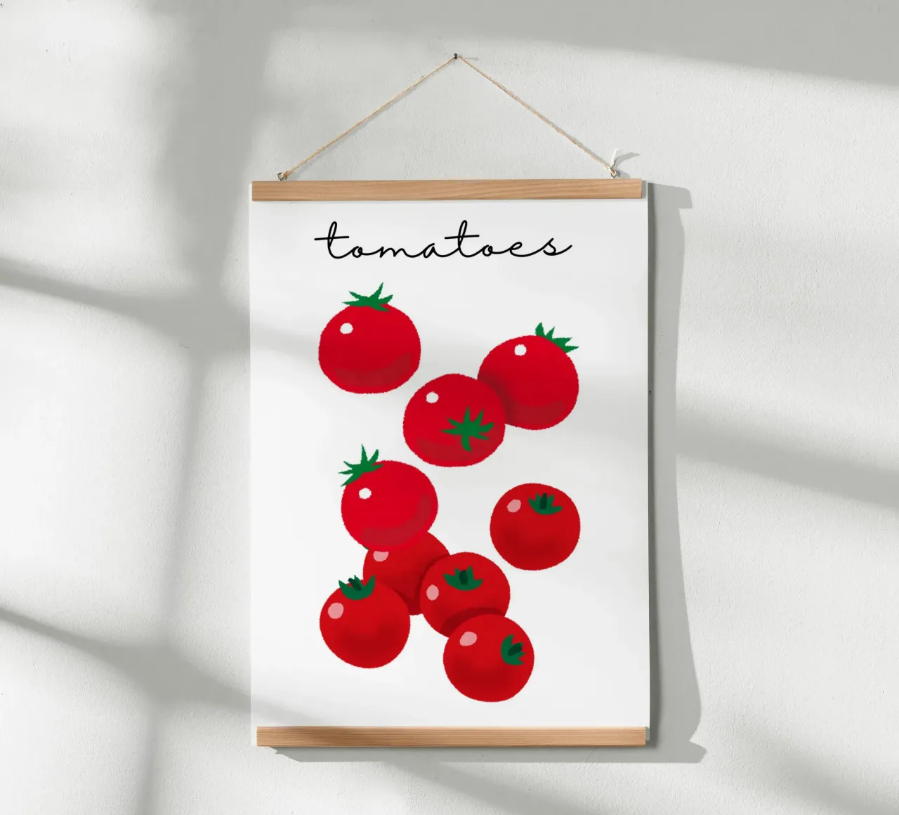 Tomatoes poster con telaio in alluminio da PinkCandyWalls