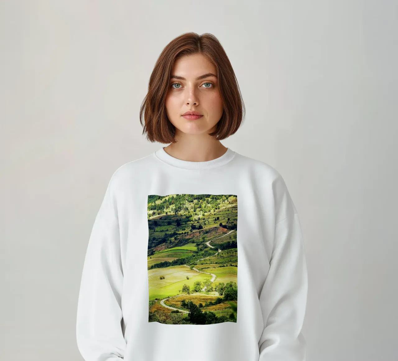 Serpentine Path - Impresión vertical Fine Art sudadera de jay