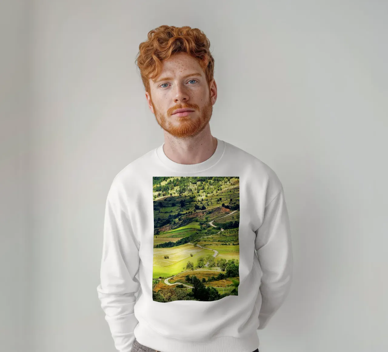 Serpentine Path - Impresión vertical Fine Art sudadera de jay