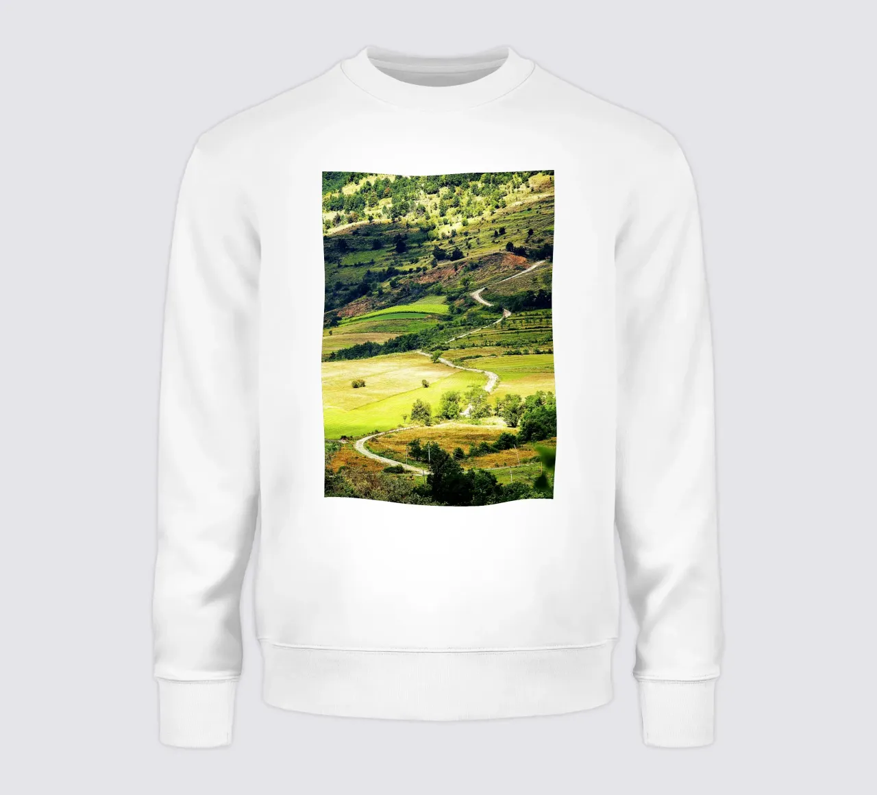 Serpentine Path - Impresión vertical Fine Art sudadera de jay