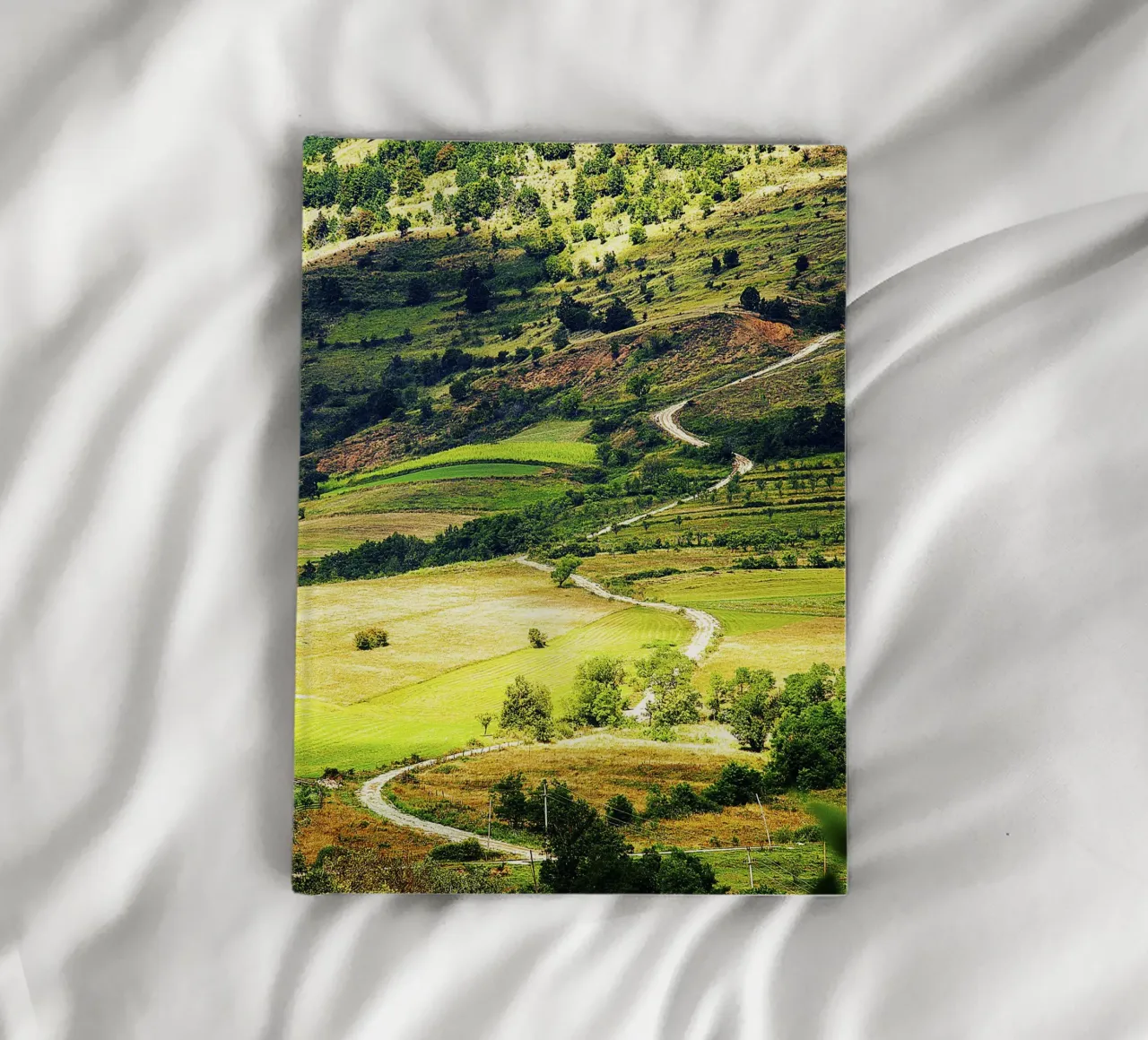 Serpentine Path – Fine Art Vertical Print notebook by jay