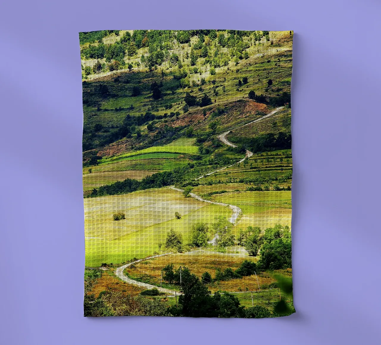 Serpentine Path - Impression verticale fine art torchon de jay