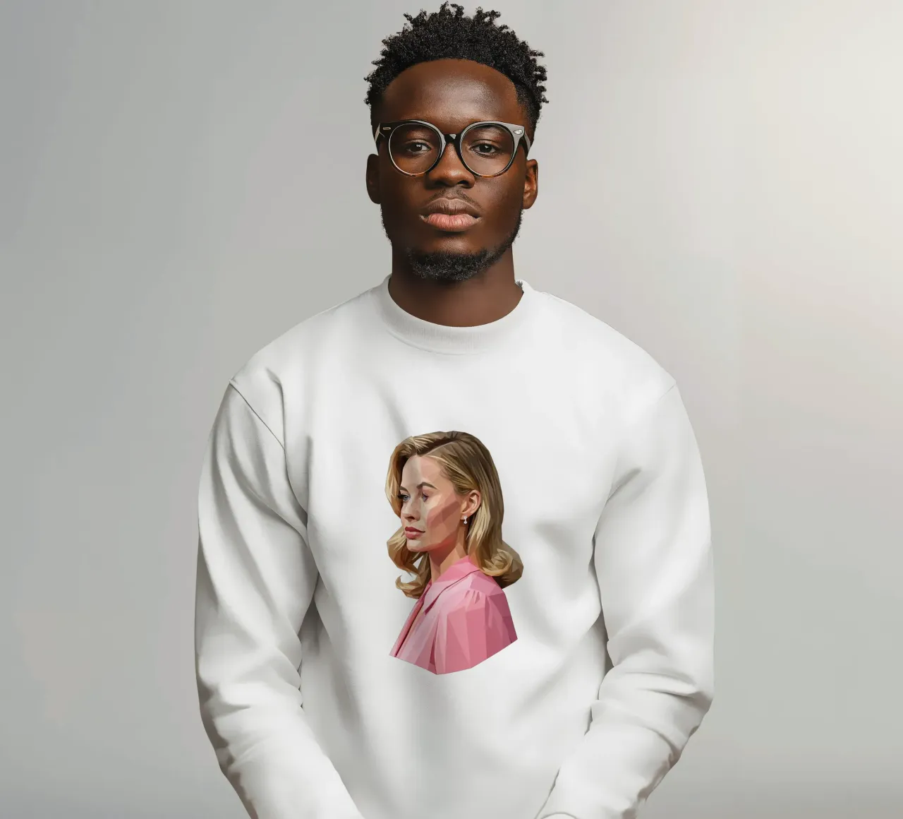 Margot Robbie Lowpoly felpa da Low Profile