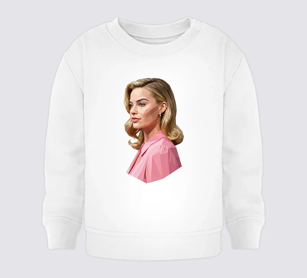 Margot Robbie Lowpoly felpa neonato da Low Profile