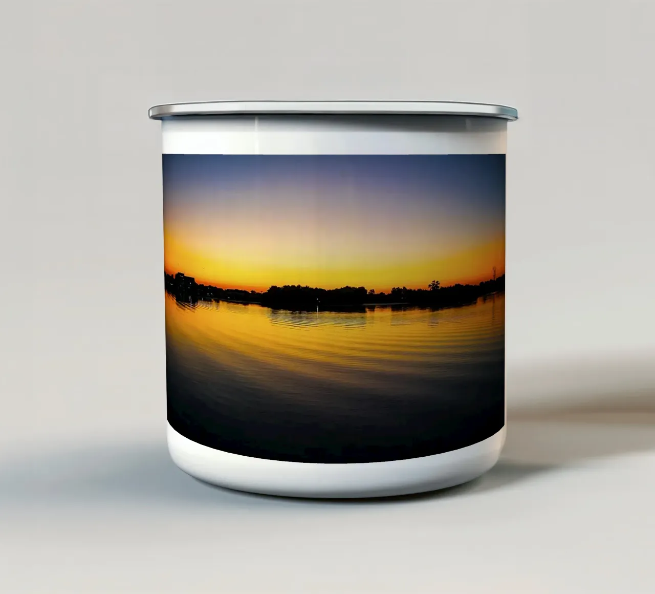 Delta Sunrise Serenity – Fine Art Print tazza in smalto da jay