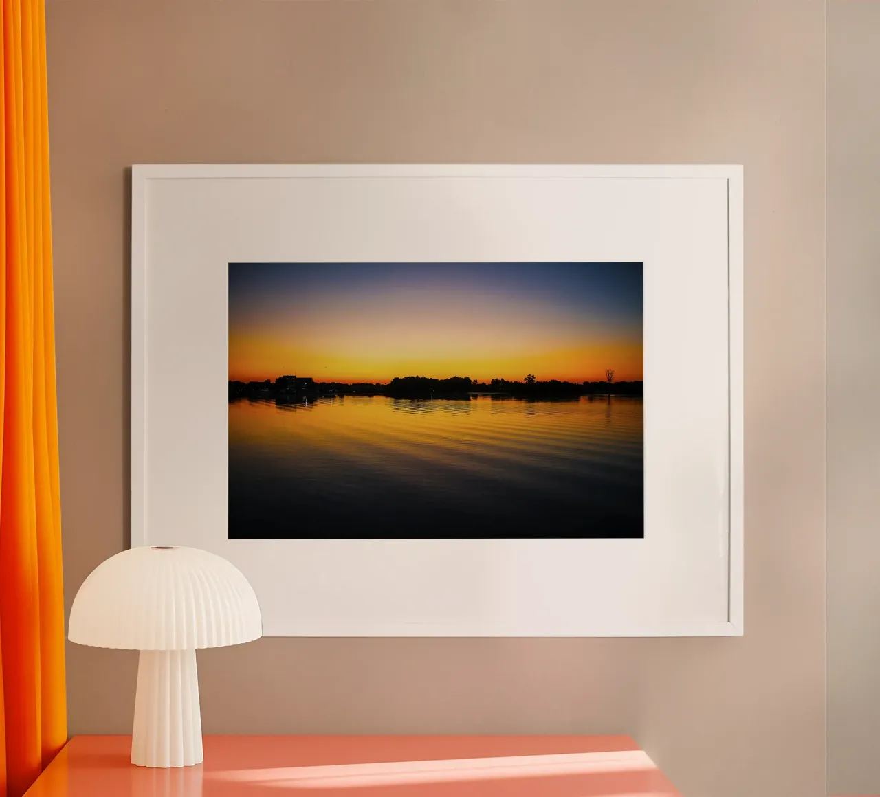 Delta Sunrise Serenity – Fine Art Print poster da jay