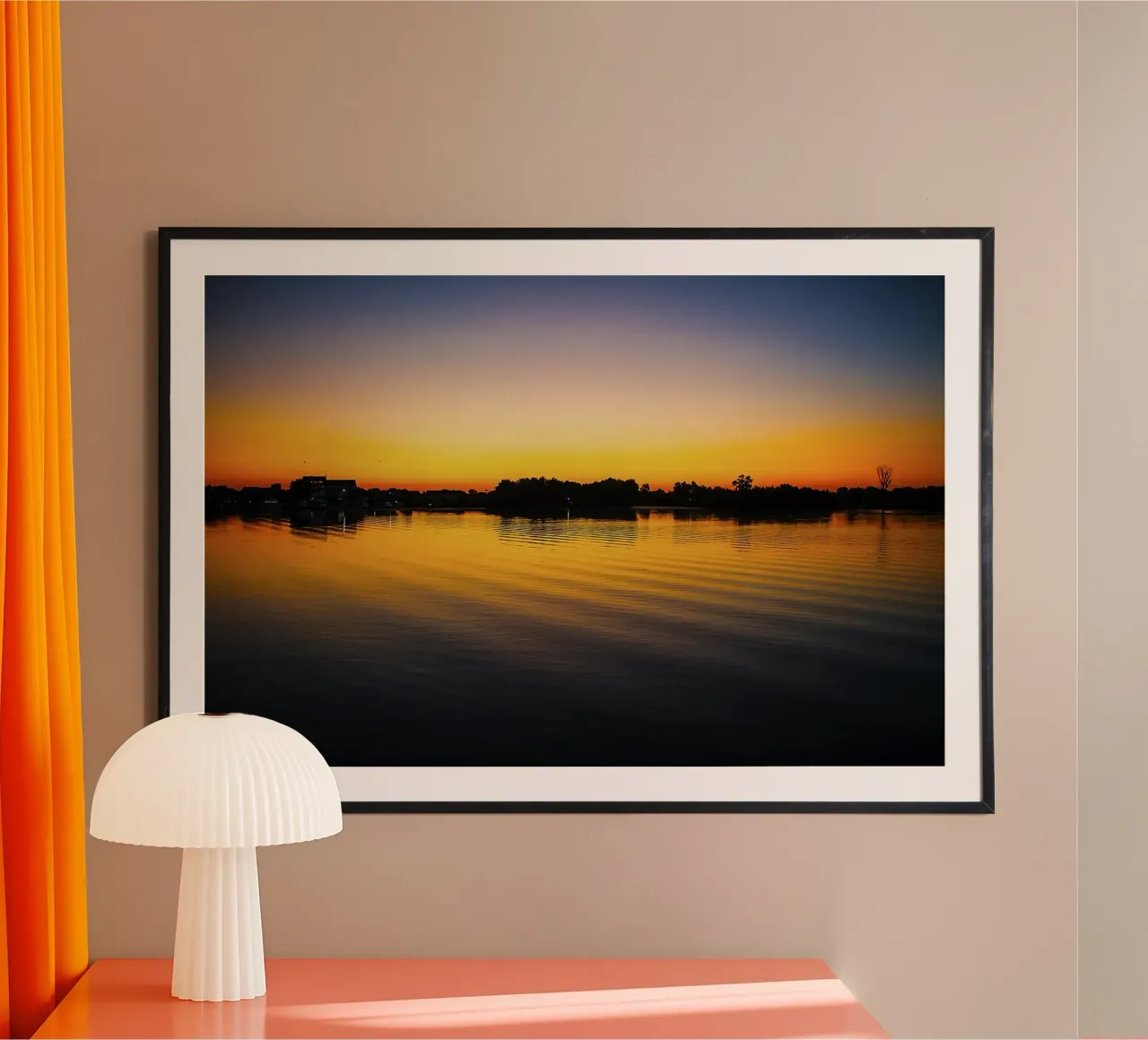 Delta Sunrise Serenity – Fine Art Print poster da jay