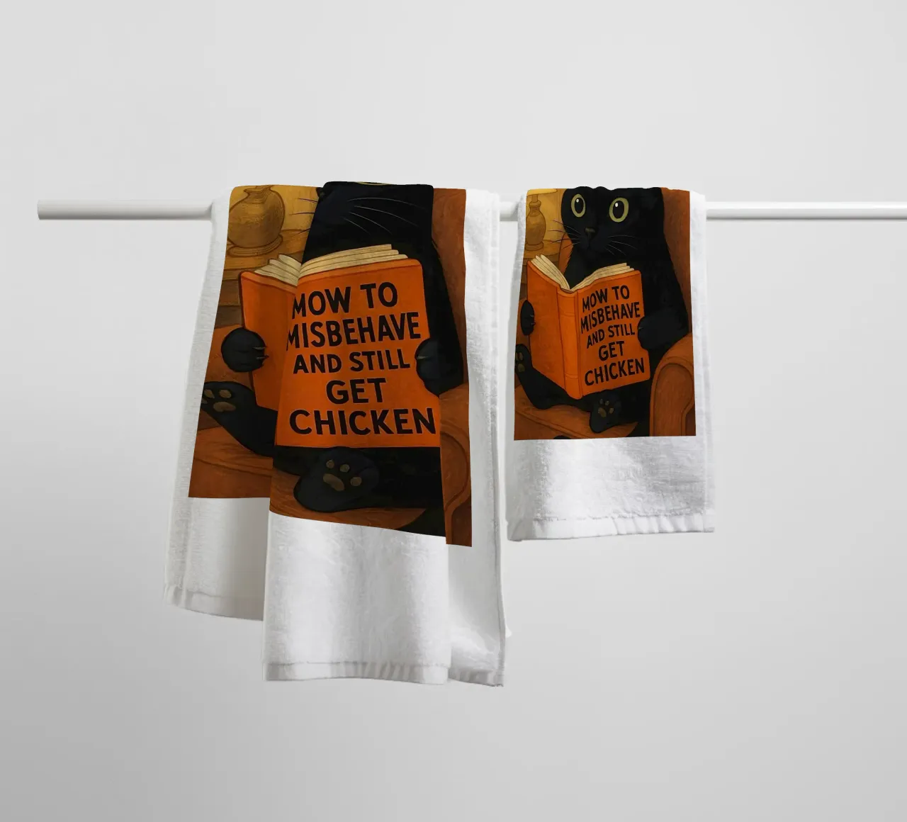 How To Misbehave And Still Have Chicken towel by Arjun