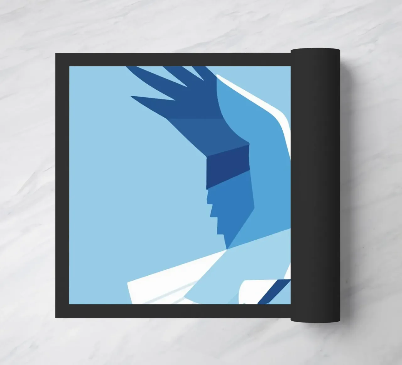 Geometric Eagle doormat by knowledge