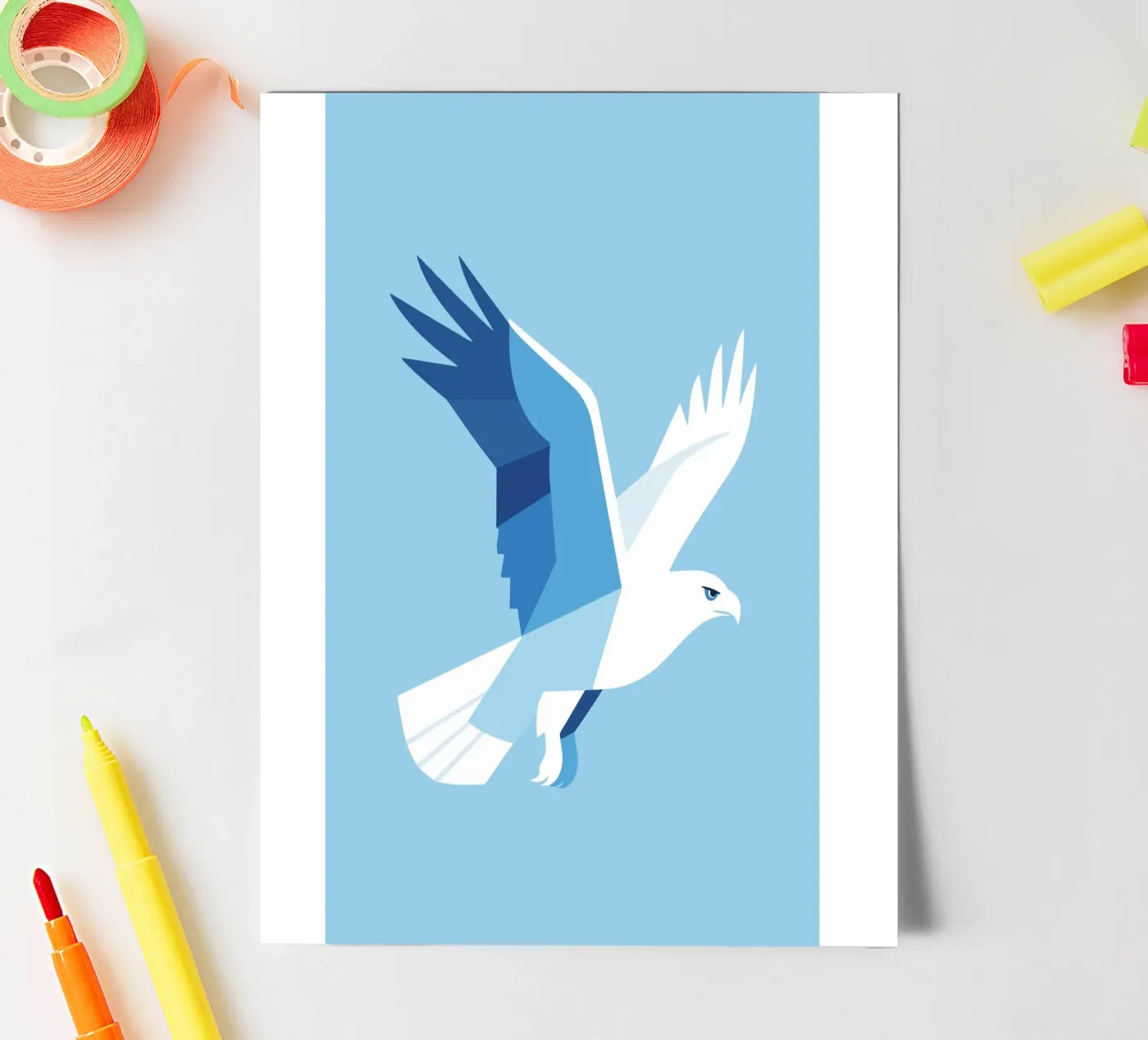 Geometric Eagle sticker sheet by knowledge