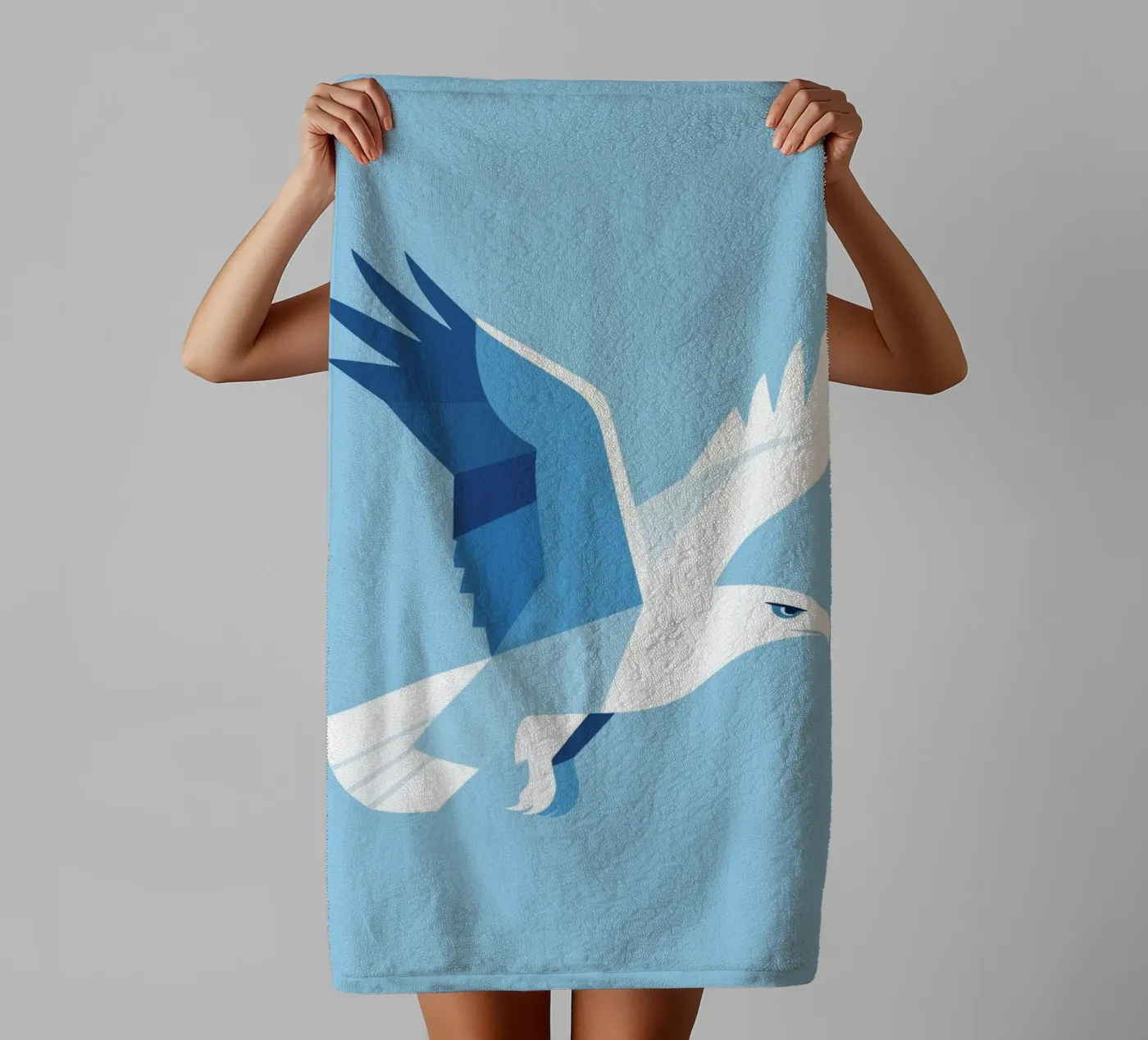 Geometric Eagle towel by knowledge