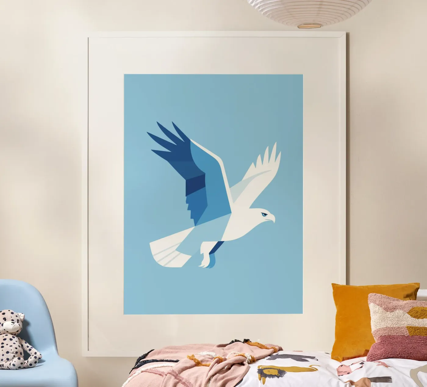 Geometric Eagle poster by knowledge