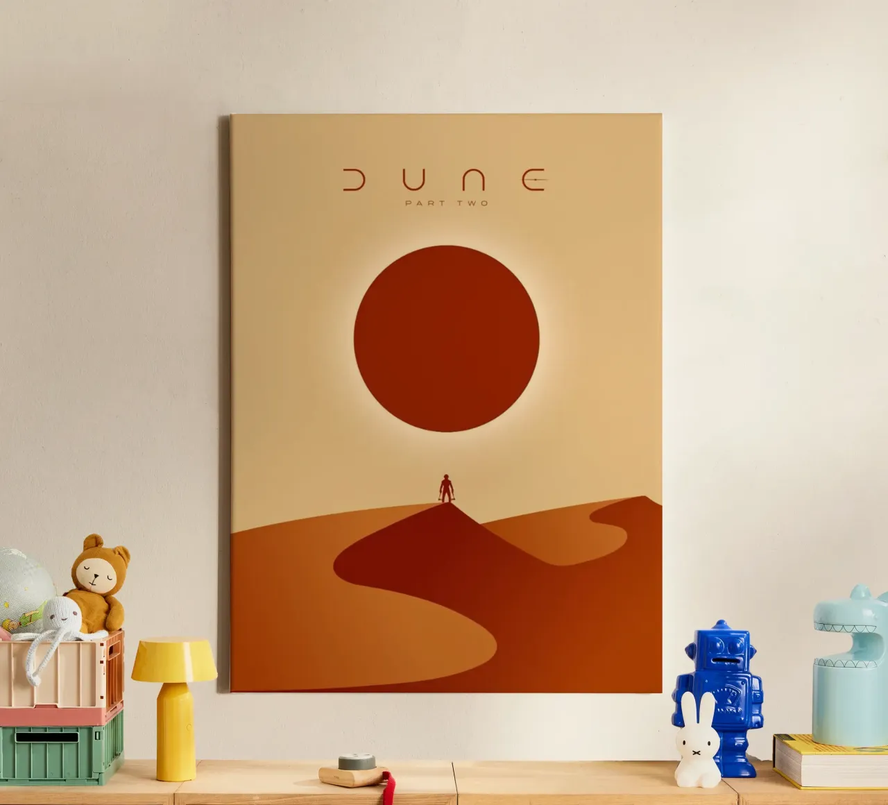 Dune Parte seconda tela con Cornice a cassetta da cosmos studio
