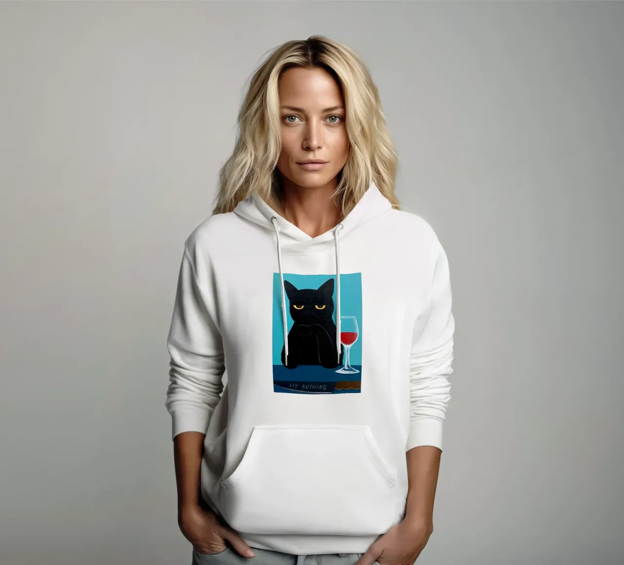 Non dire nulla felpa con cappuccio da Arjun