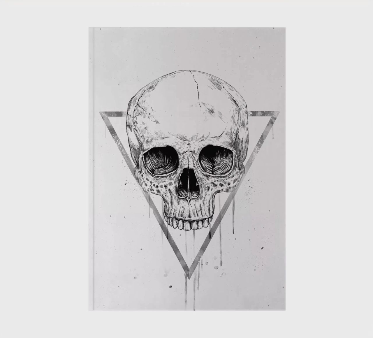 Skull in a triangle (b&w) diario da Balazs Solti