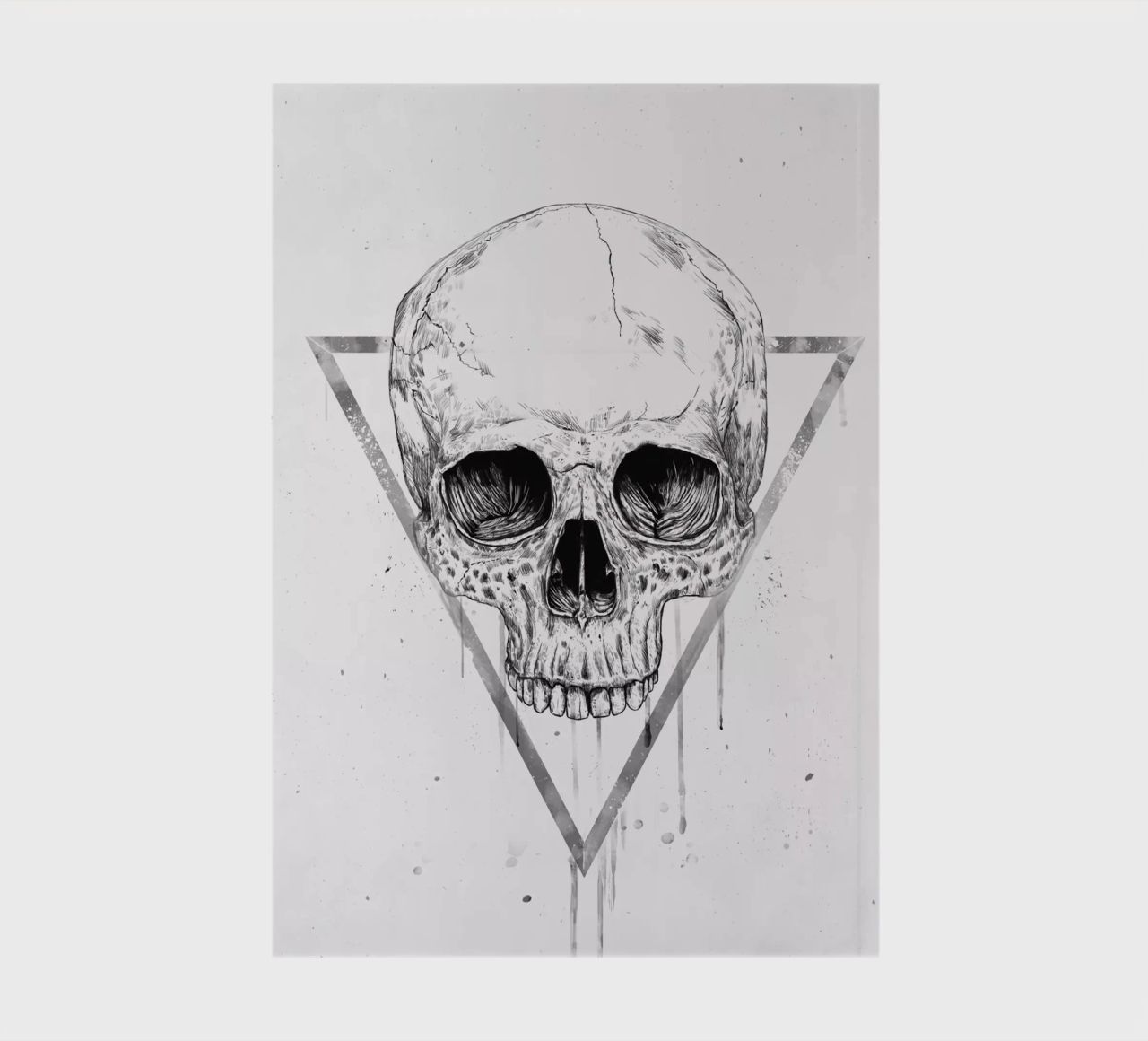 Skull in a triangle (b&w) diario da Balazs Solti