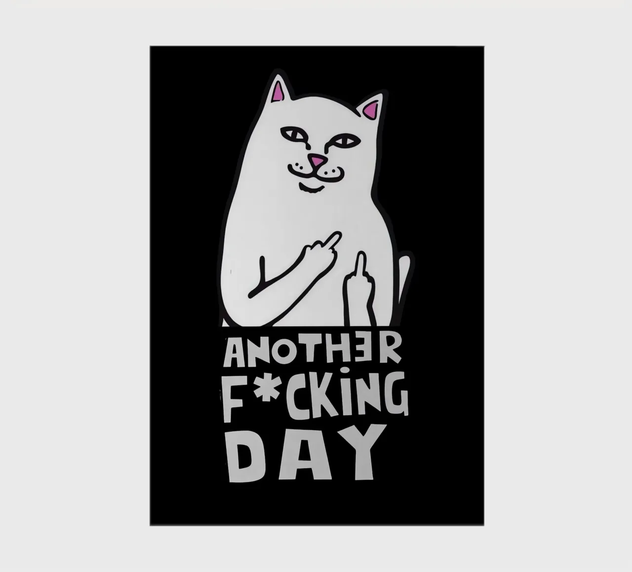 Sassy Cat – Another F*cking Day notebook by Arjun