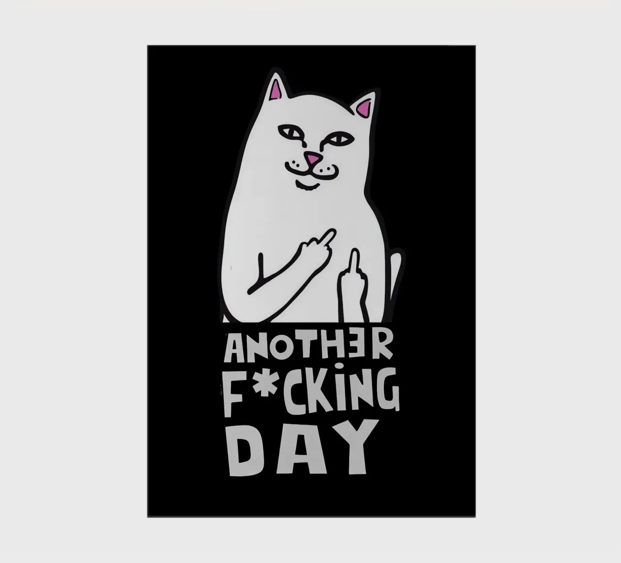 Sassy Cat – Another F*cking Day notebook by Arjun
