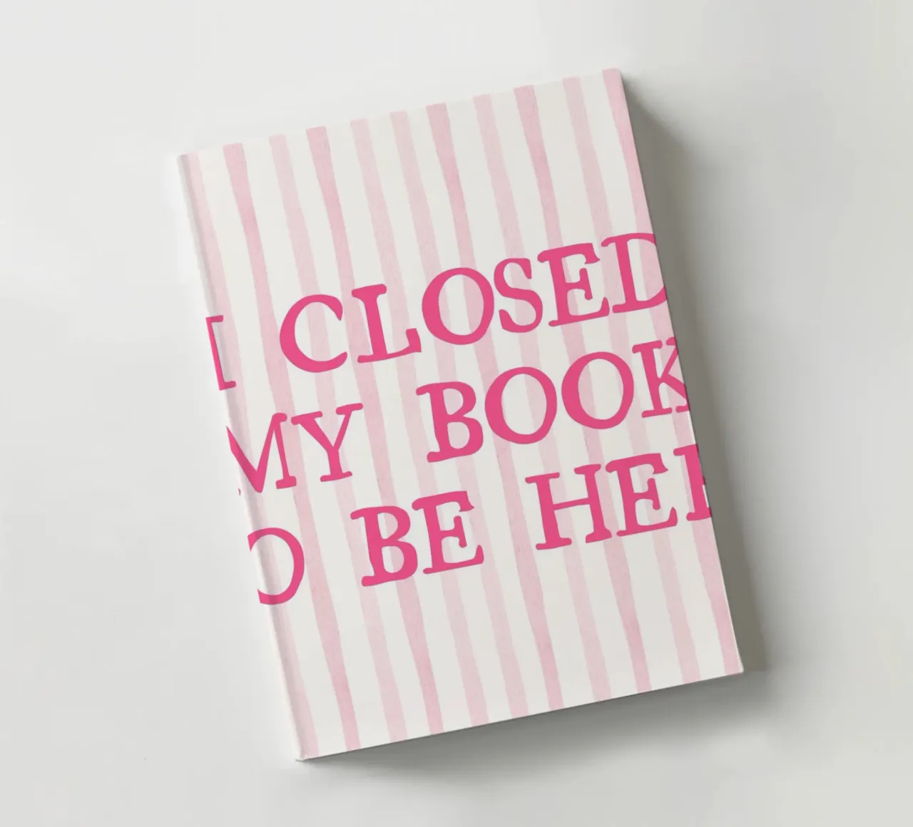I Closed My Book to Be Here Humorous Print notebook by vintagepod