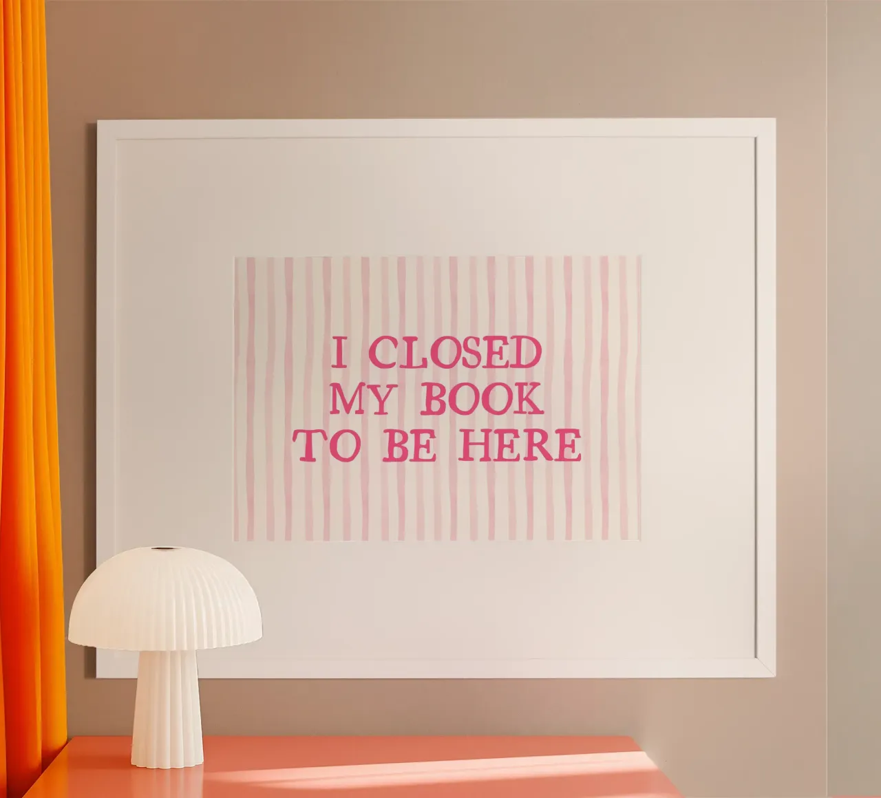 I Closed My Book to Be Here Humorous Print poster by vintagepod