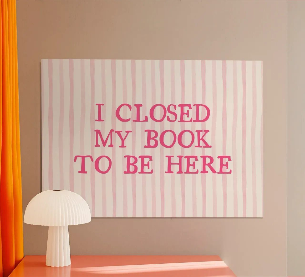 I Closed My Book to Be Here Humorous Print poster by vintagepod