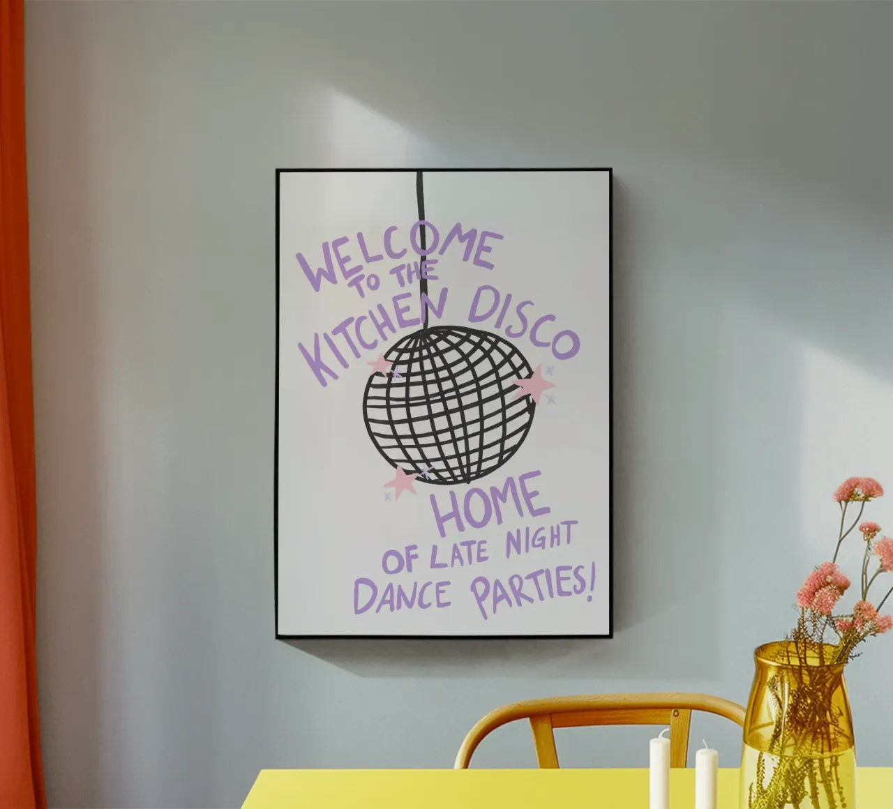 Kitchen Disco acrylic glass by Athene Fritsch