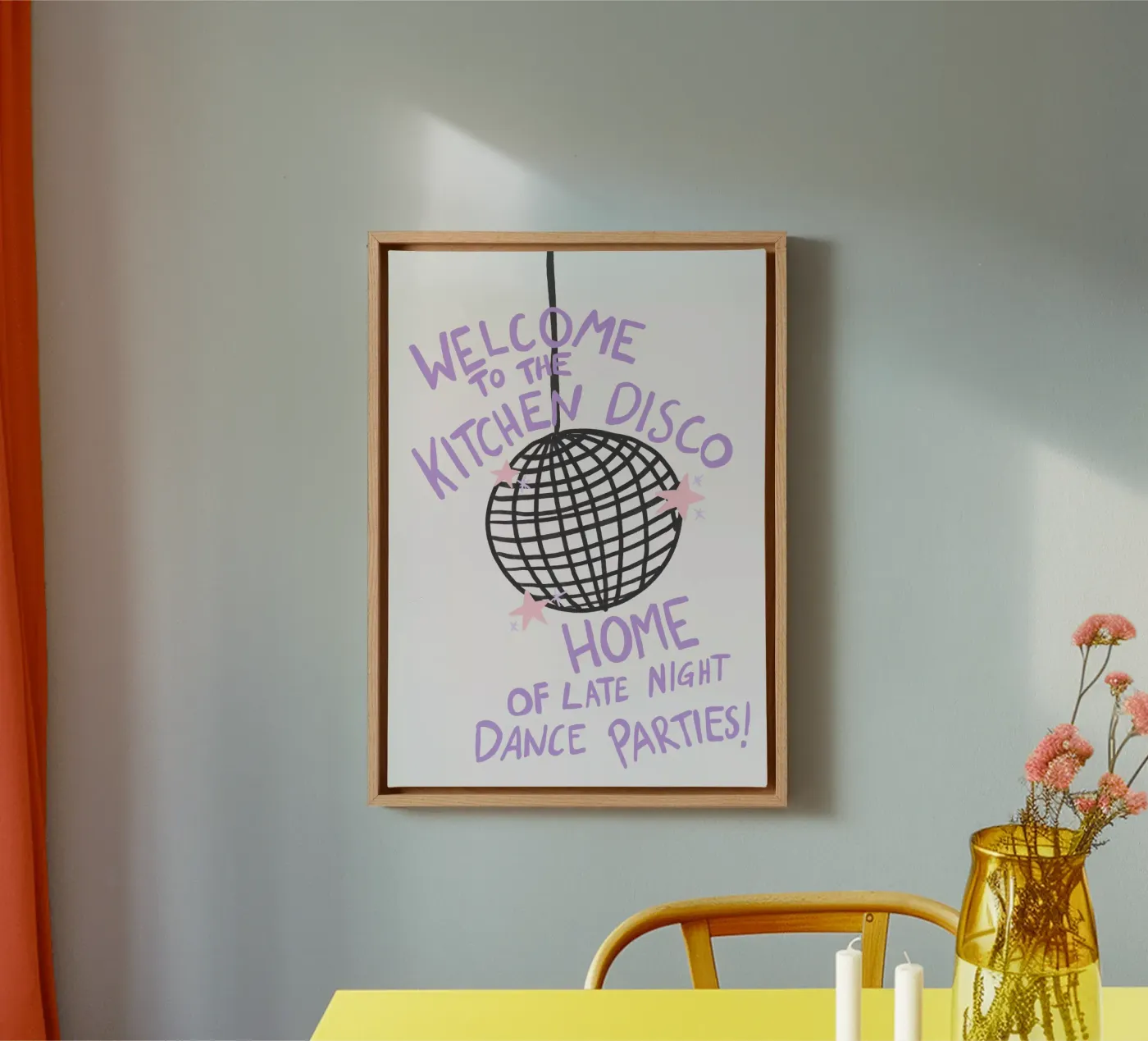 Kitchen Disco canvas by Athene Fritsch