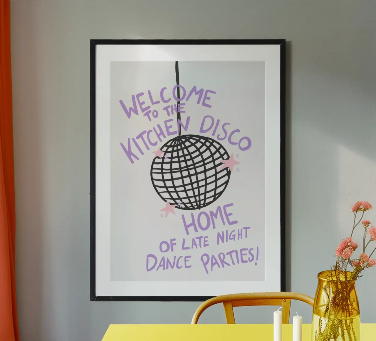 Kitchen Disco poster by Athene Fritsch