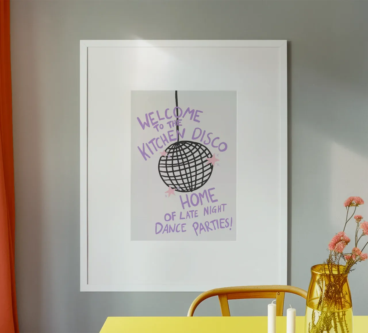 Kitchen Disco poster by Athene Fritsch