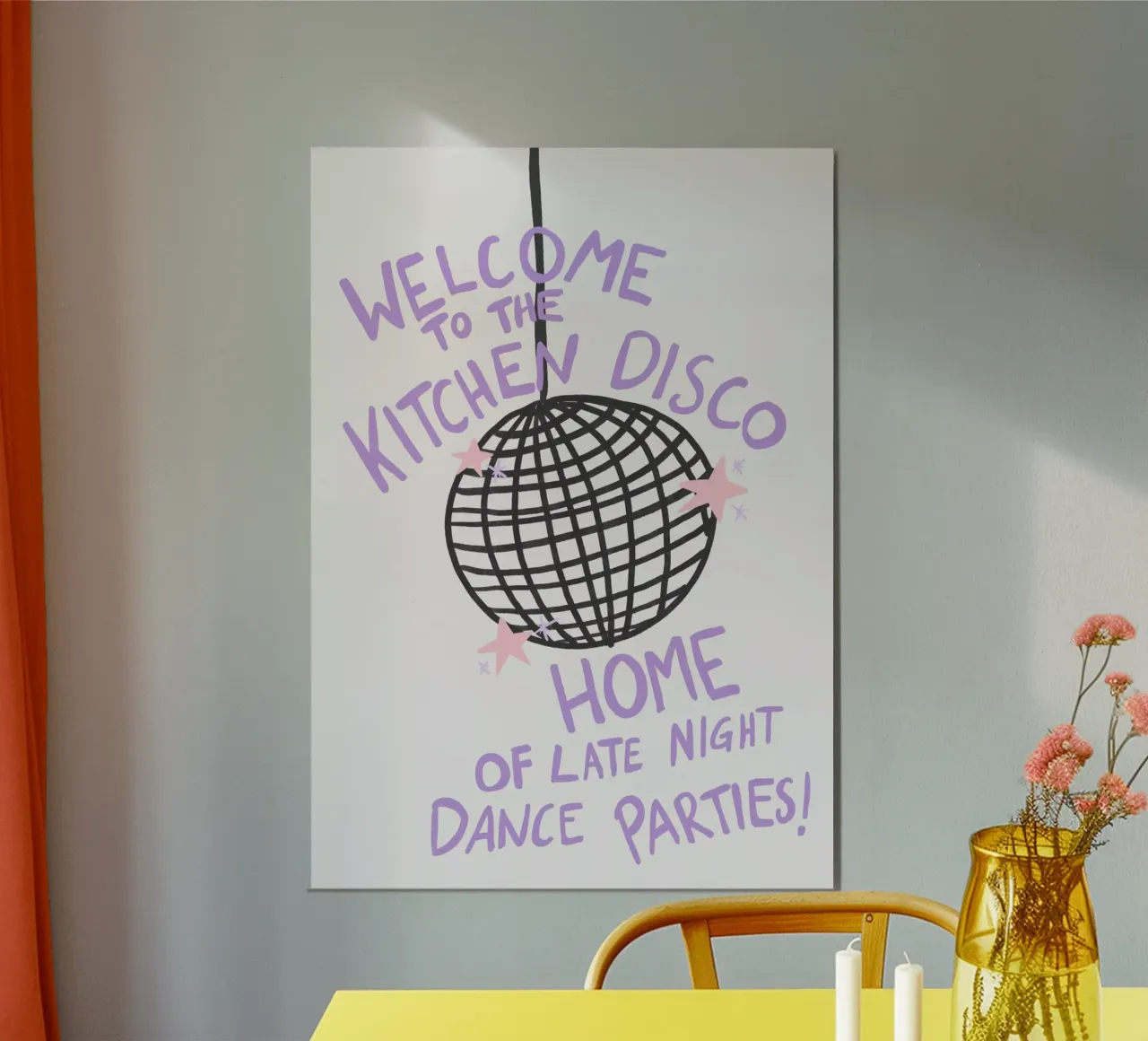 Kitchen Disco poster by Athene Fritsch