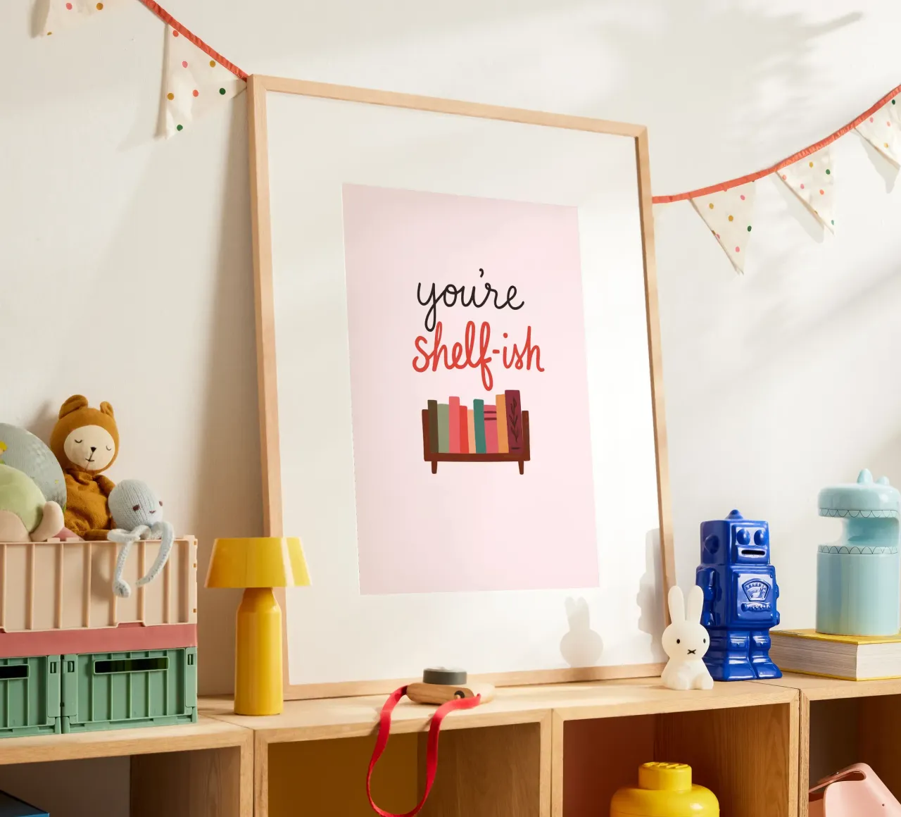 You're Shelf-ish Funny Pun Book Lover Print (en anglais) poster de vintagepod