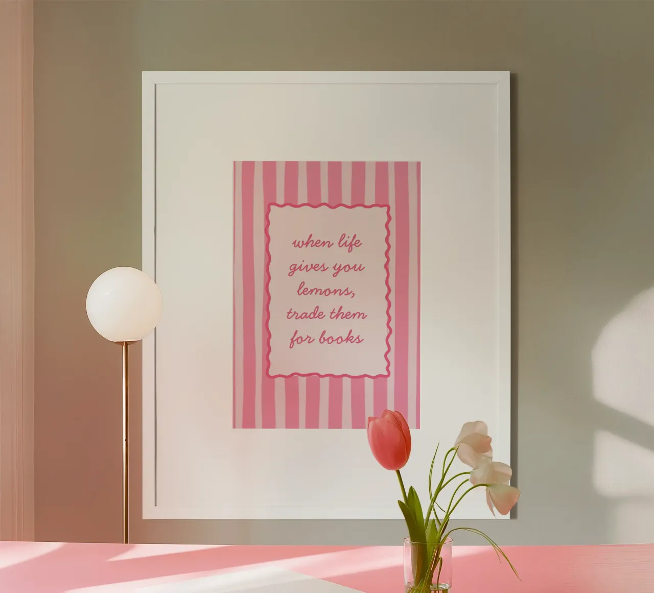 Quando la vita ti dà i limoni, scambiali con i libri poster con telaio in plastica da vintagepod