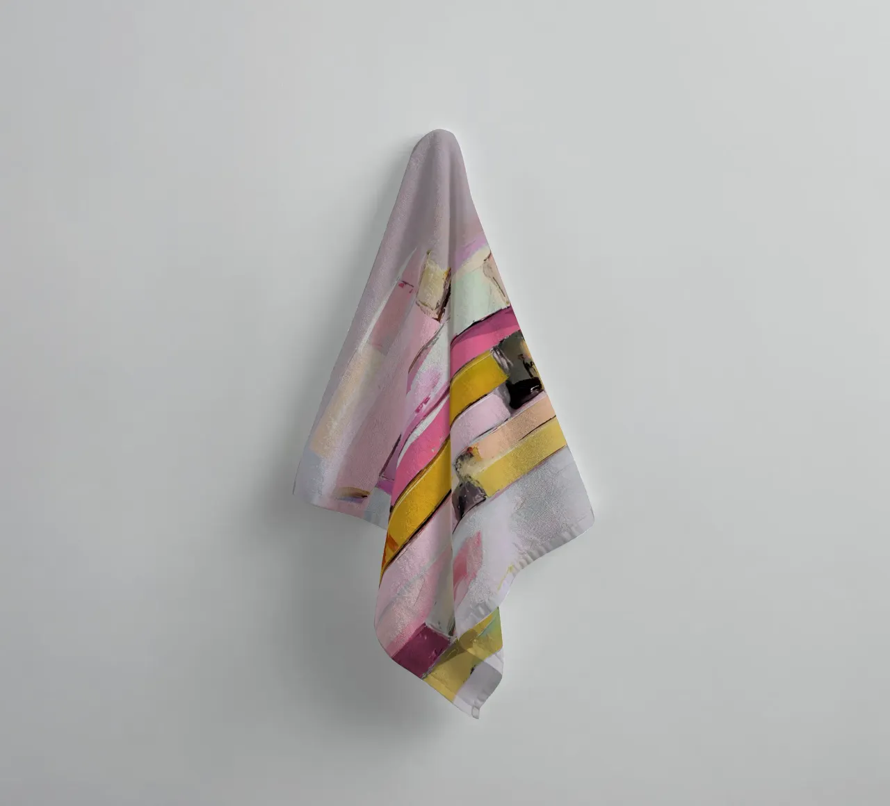 Modern Abstract Book Stack Impressionist Art towel by vintagepod