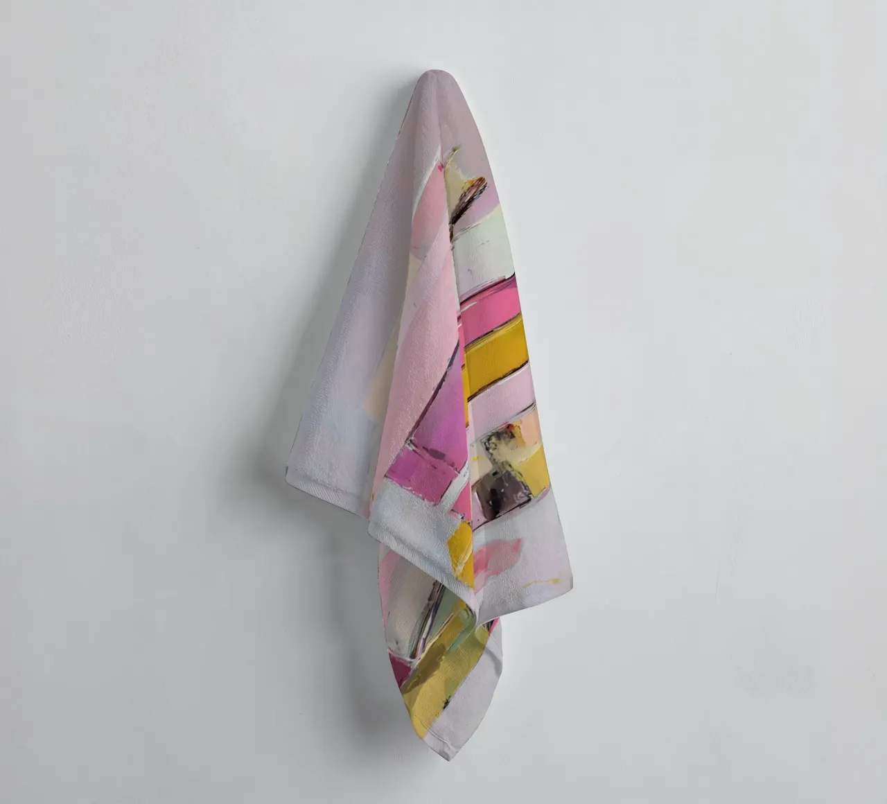 Modern Abstract Book Stack Impressionist Art towel by vintagepod