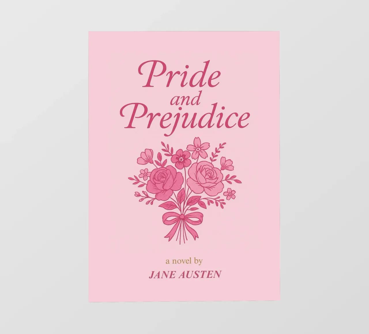 Orgoglio e pregiudizio Jane Austen Copertina del libro pellicola backlit da vintagepod