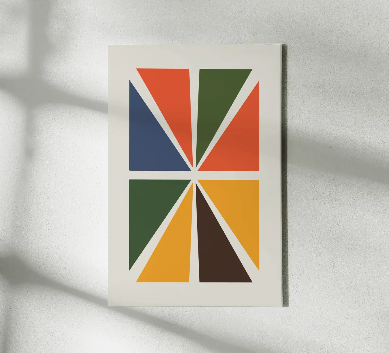 Radiant Triangles 1 canvas with Floater frame by LisaArtes