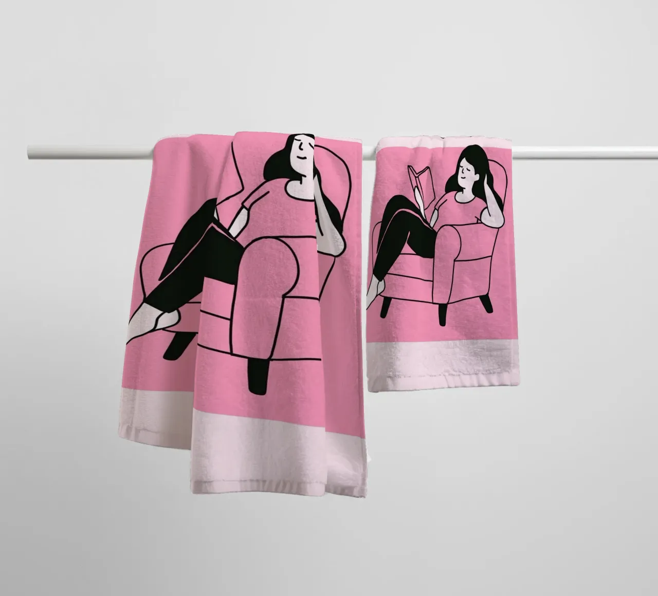 Maybe Books Are Obsessed With Me Print towel by vintagepod