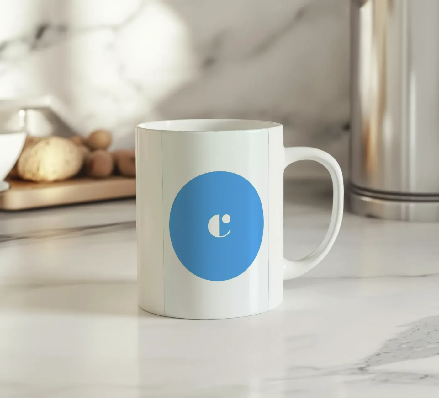 Cyan ceramic mug by Oh Darling