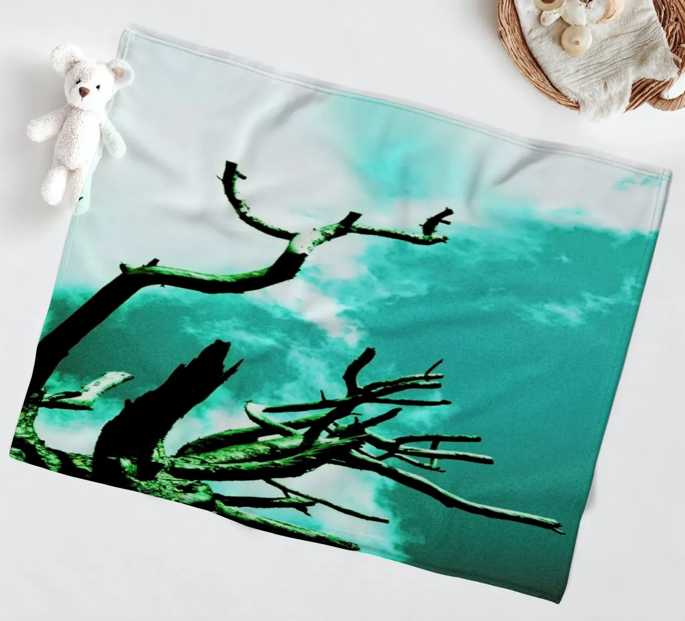 Brittle fleecedeken van BLAEK Design Studio